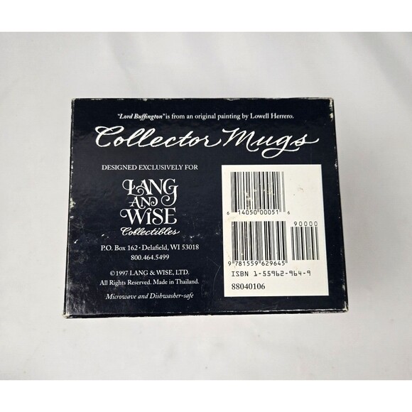 Vintage Lang & Wise Lord Buffington Cat Mug Lowell Herrero Painting 1997 NEW - Picture 16 of 16